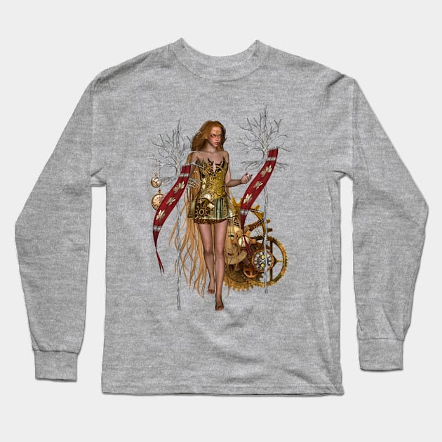 Wonderful steampunk girl Long Sleeve T-Shirt by Nicky2342